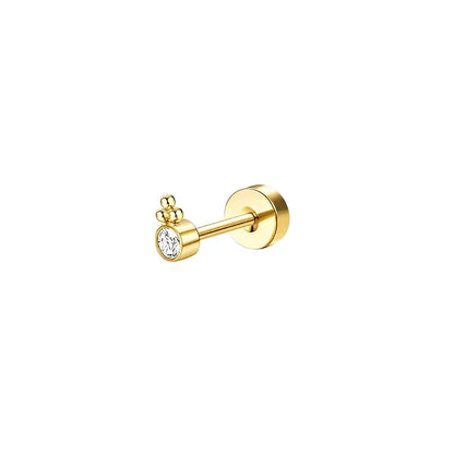 Stainless Steel Earrings For Sensitive Ears Slim Flat Back - Smarsty