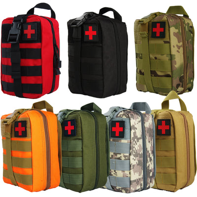First Aid Bag Camping Tactical Medical Pouch EMT Emergency Survival Kit Hunting Outdoor Box Large Size 800D Nylon Bag Package by Smarsty