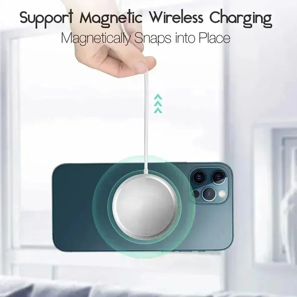 Strong Magnetic Wireless Charger 15W For iPhone And AirPods - Smarsty