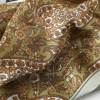 Silk Square Scarf for Women Summer Head Wrap - Smarsty