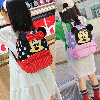 Cute Cartoon Kids Backpack Minnie Mouse Style For Toddlers - Smarsty