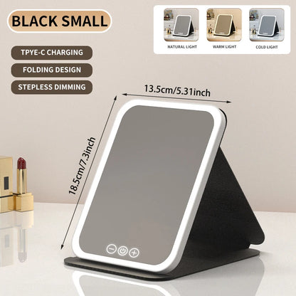 Dimmable LED Makeup Mirror with Touch Screen Convenience - Smarsty