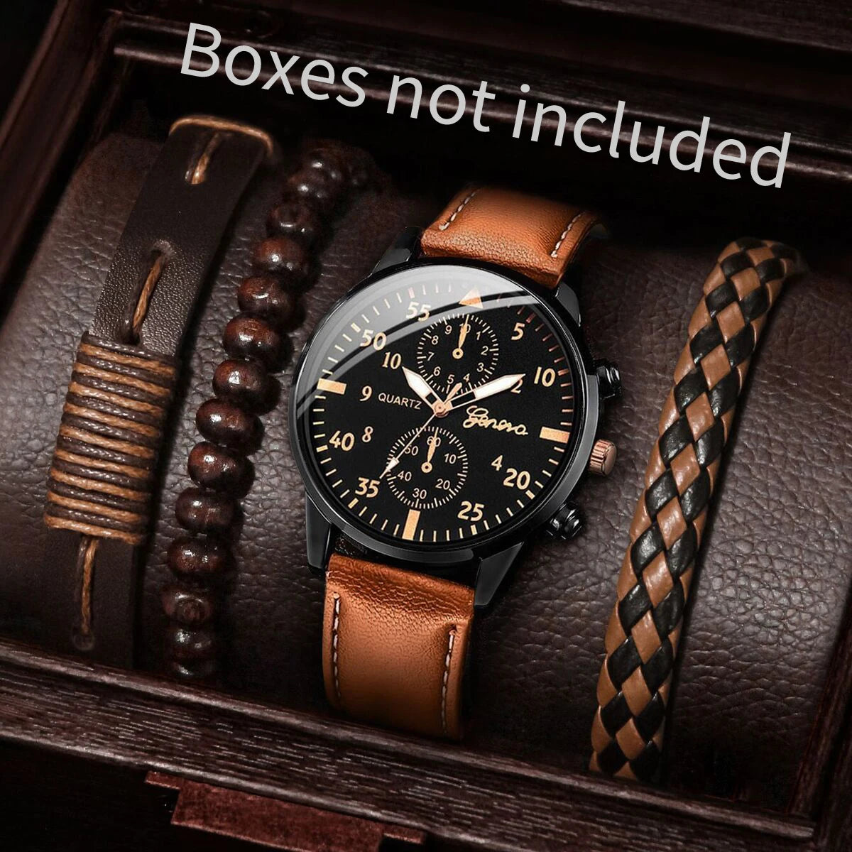 Men's Fashion Quartz Watches Set with Nylon Bands - Smarsty