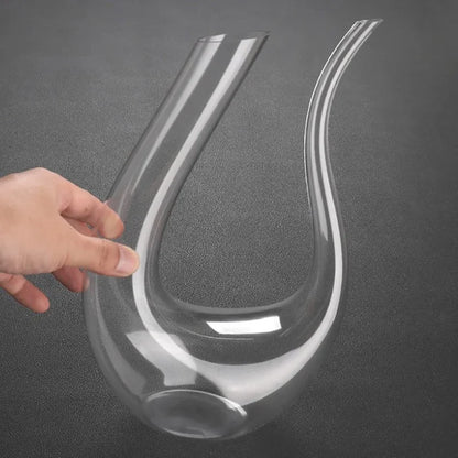Handmade 1500ML Crystal Wine Decanter for Elegant Serving - Smarsty