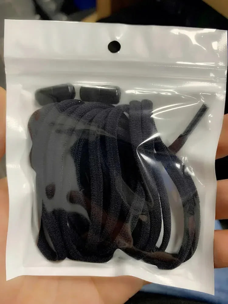 1Pair Elastic Lazy Shoelaces No Tie Shoe Laces Sneakers Flats Shoelaces for Kids Adult Quick Shoelace Fit All Shoes Freeshipping