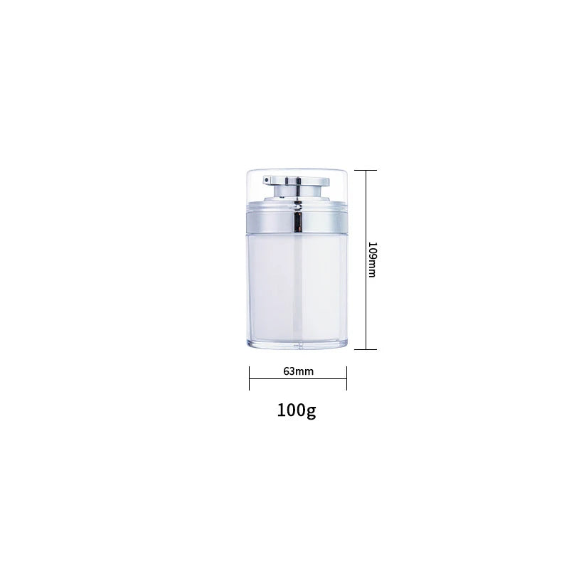Airless Pump Jar for Makeup Lotion Refillable Container - Smarsty