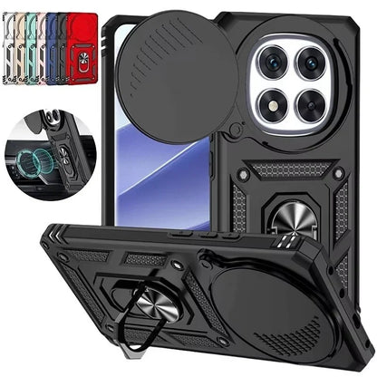 Shockproof Phone Case With Magnetic Ring Stand Camera Cover - Smarsty