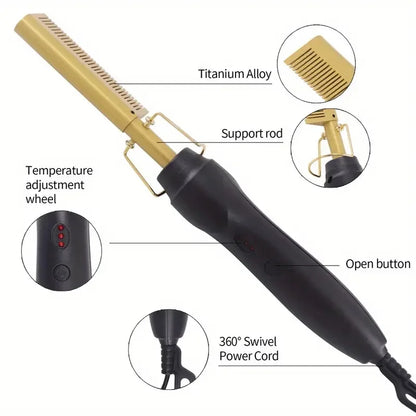Multi Functional Electric Hair Comb Straightener for Easy Styling - Smarsty
