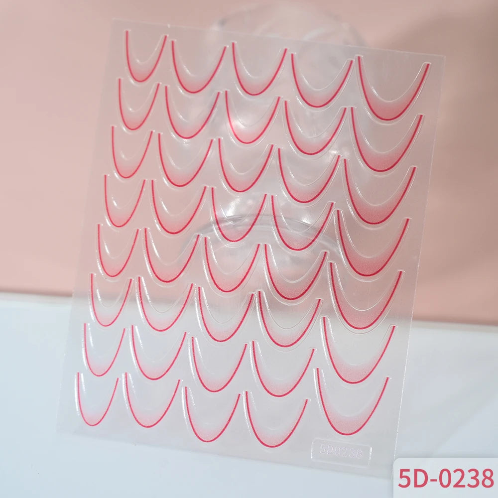Self-Adhesive French Lines Nail Stickers for Easy Manicure - Smarsty