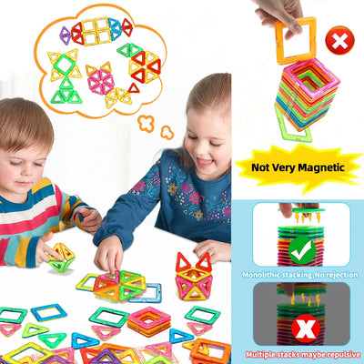 Magnetic Building Blocks DIY Magnets Toys medium size STEM Toys Construction Toys Learning Educational Magnet Toys - Smarsty