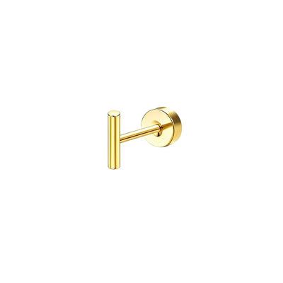 Stainless Steel Earrings For Sensitive Ears Slim Flat Back - Smarsty