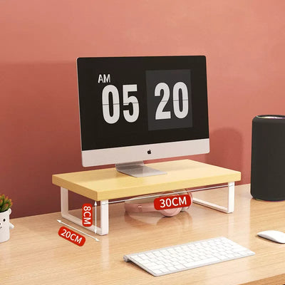 30/40/50cm Monitor Raised Shelf Office Laptop Bracket Desktop Computer Stand Desktop Rack Home Storage Holders Organizer by Smarsty