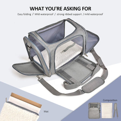 Airline Approved Soft Dog Carrier Backpack for Travel - Smarsty