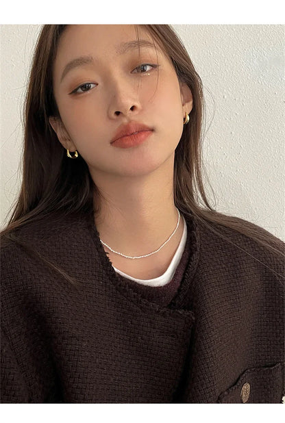 925 Sterling Silver Hoop Earrings For Women Versatile - Smarsty