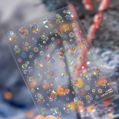 5D Summer Beach Nail Stickers with Shiny Sea Designs - Smarsty