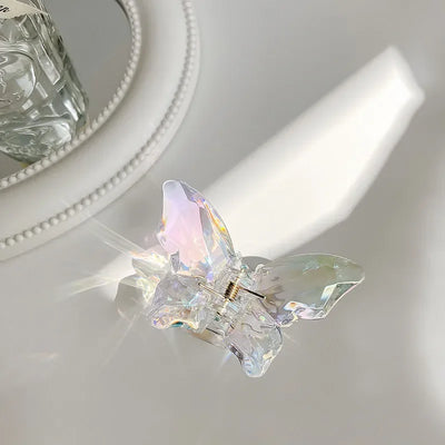 Cute Transparent Butterfly Hair Claw Clips Non Slip - Smarsty