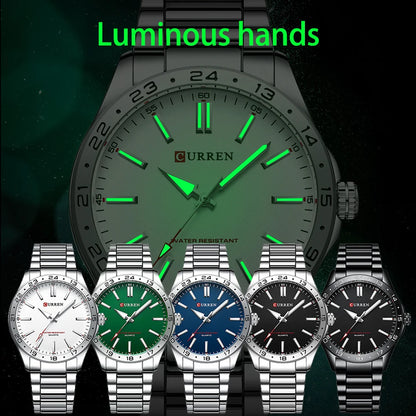 Curren Men's Ultra Thin Stainless Steel Quartz Watch - Smarsty