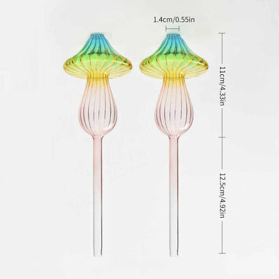 1/2 PCS Glass Automatic Watering Device Flower Plants Water Dripper Self Watering Spike Bulbs Shape Drip Irrigation System