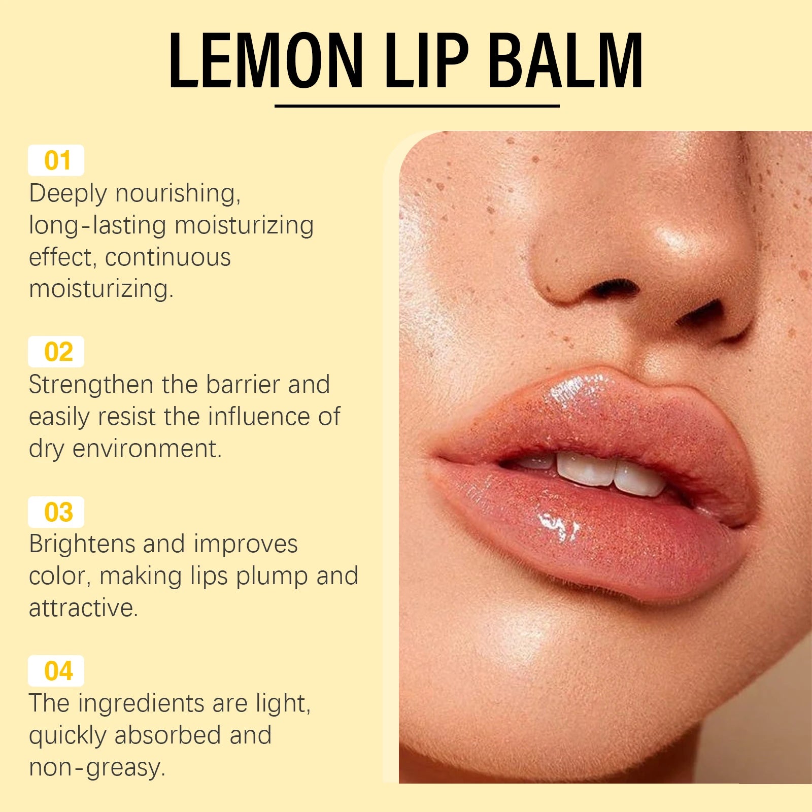 Lemon Ginger Lip Balm for Dark Skin Removal - Smarsty