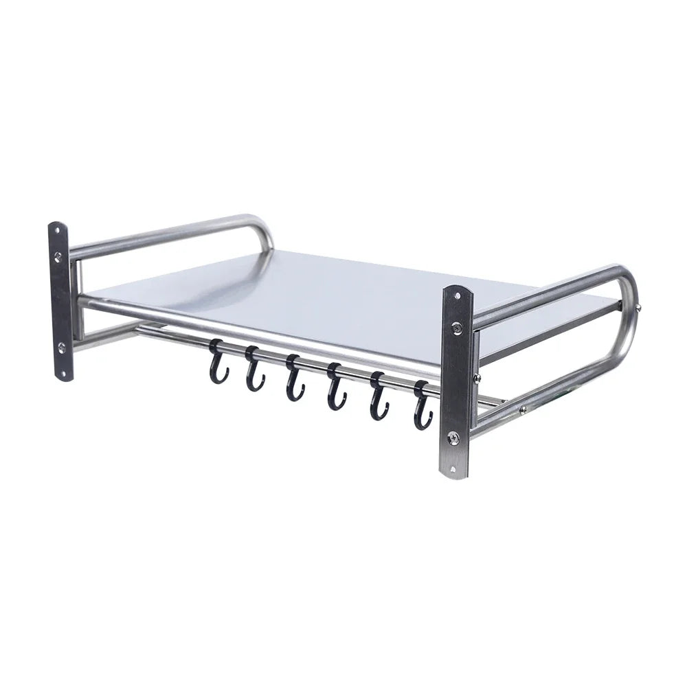 Microwave Oven Rack Stainless Steel Microwave Oven Shelf Wall-Mounted Kitchen Shelf Kitchen Shelves Counter - Smarsty