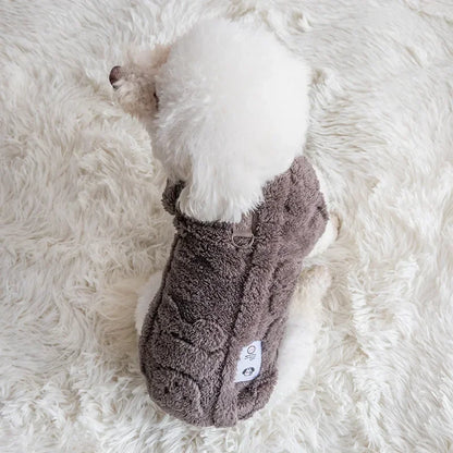 Soft Fleece Dog Sweater for Winter Warmth - Smarsty