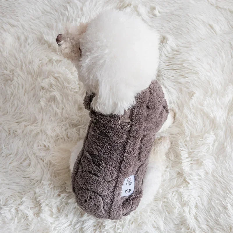 Soft Fleece Dog Sweater for Winter Warmth - Smarsty