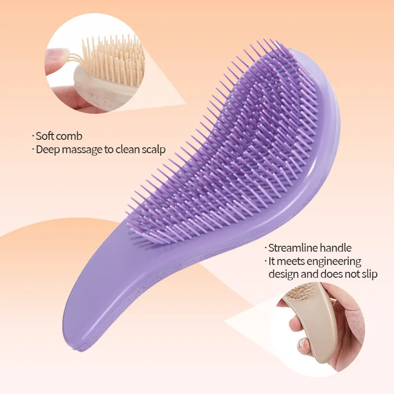 Magic Detangling Hairbrush With Scalp Massage Benefit - Smarsty
