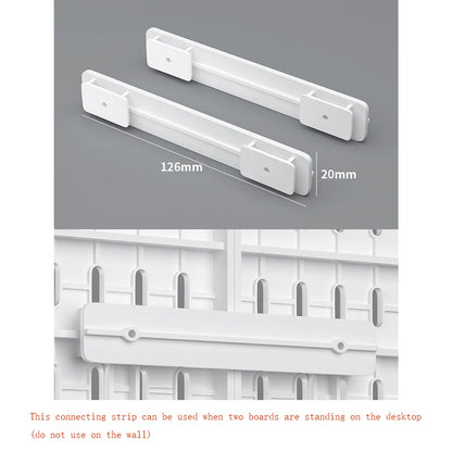 No Punching Pegboard Wall Organizer Panel Shelves For Gamer Room,bathroom,kitchen Storage Rack Organizer Pegboard Accessories by Smarsty