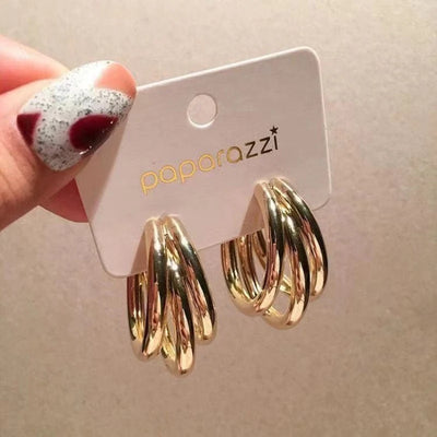 Gold Color Dangle Earrings for Women with Unique Punk Style - Smarsty