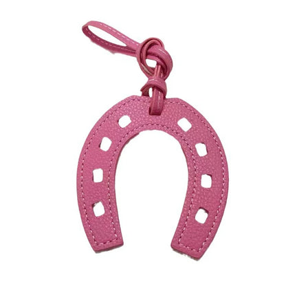 10 Colors Women and Girls PU Leather Horse Hoof Horseshoe Keychain Handbag Holder Charm Bag Purse Accessories for Handbags - Smarsty
