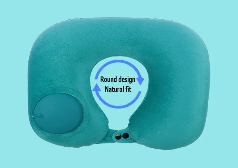 U Shape Inflatable Travel Pillow for Comfort and Support - Smarsty