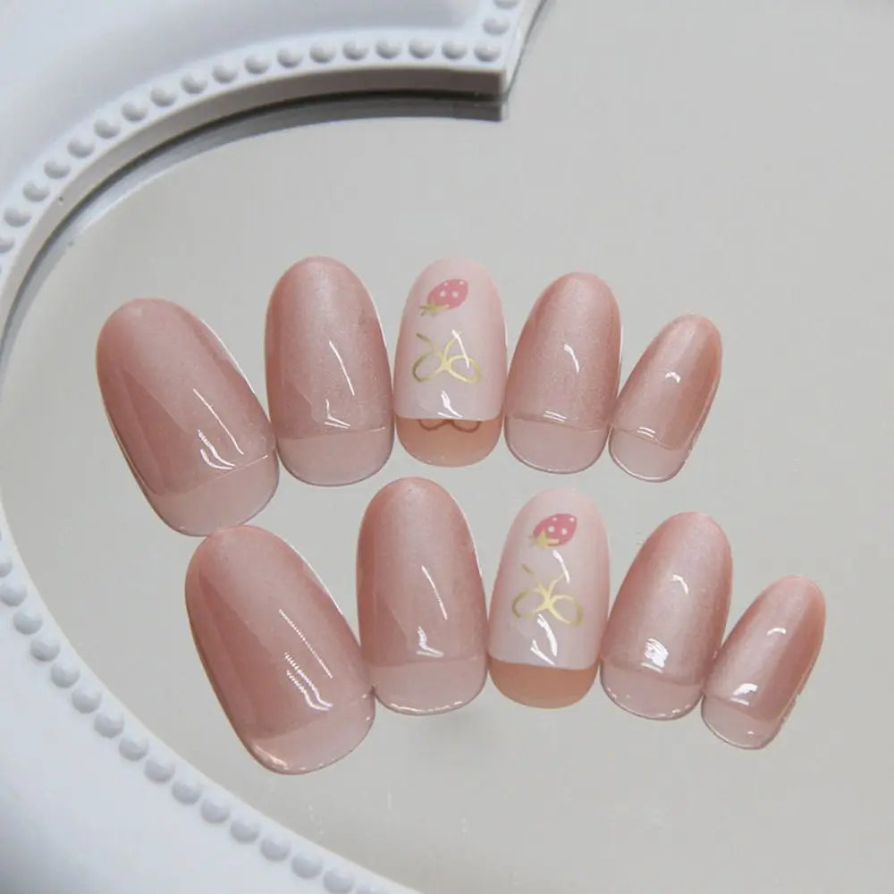 24pcs Butterfly Cat Eye Press On Nails Easy DIY Manicure - Smarsty