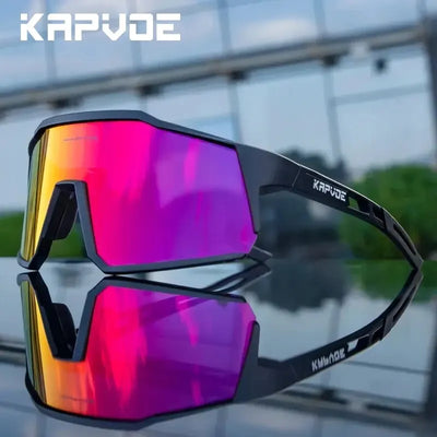Kapvoe Cycling Glasses Polarized MTB Road Bike Glasses UV400 Protection Sunglasses Ultra Light Sport Eyewear Equipment by Smarsty