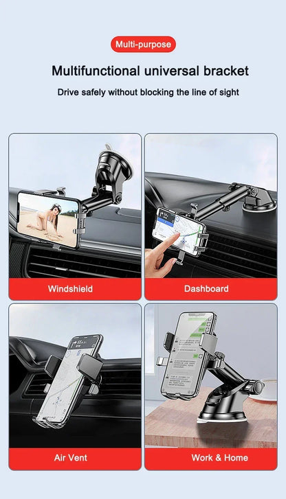 Universal Car Phone Holder With 360 Degree Pivot Mount - Smarsty