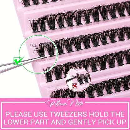 MJ Individual Cluster Lashes for Natural Volume Extensions - Smarsty