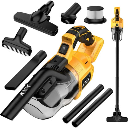 Cordless Vacuum for Dewalt 20V Battery, 5 in 1 Handheld Electric Vacuum Cleaner with 500W Powerful Motor, 46 CFM Portable Hand V