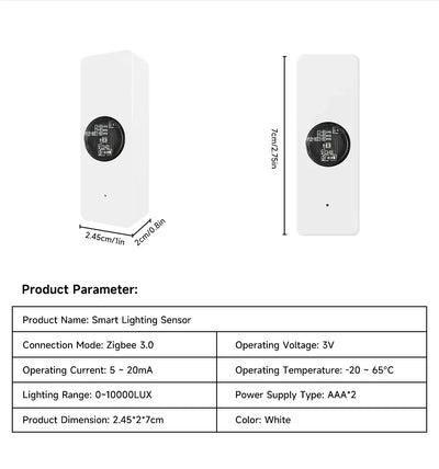 Tuya ZigBee Light Sensor for Smart Home Automation - Smarsty