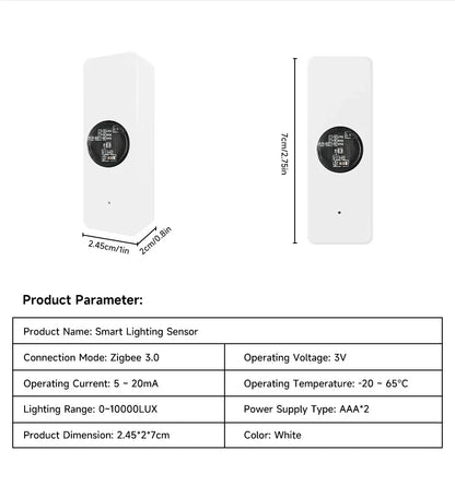 Tuya ZigBee Light Sensor for Smart Home Automation - Smarsty