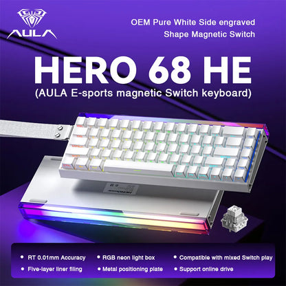 68 Key Magnetic Switch Keyboard Rapid Trigger RGB Wired