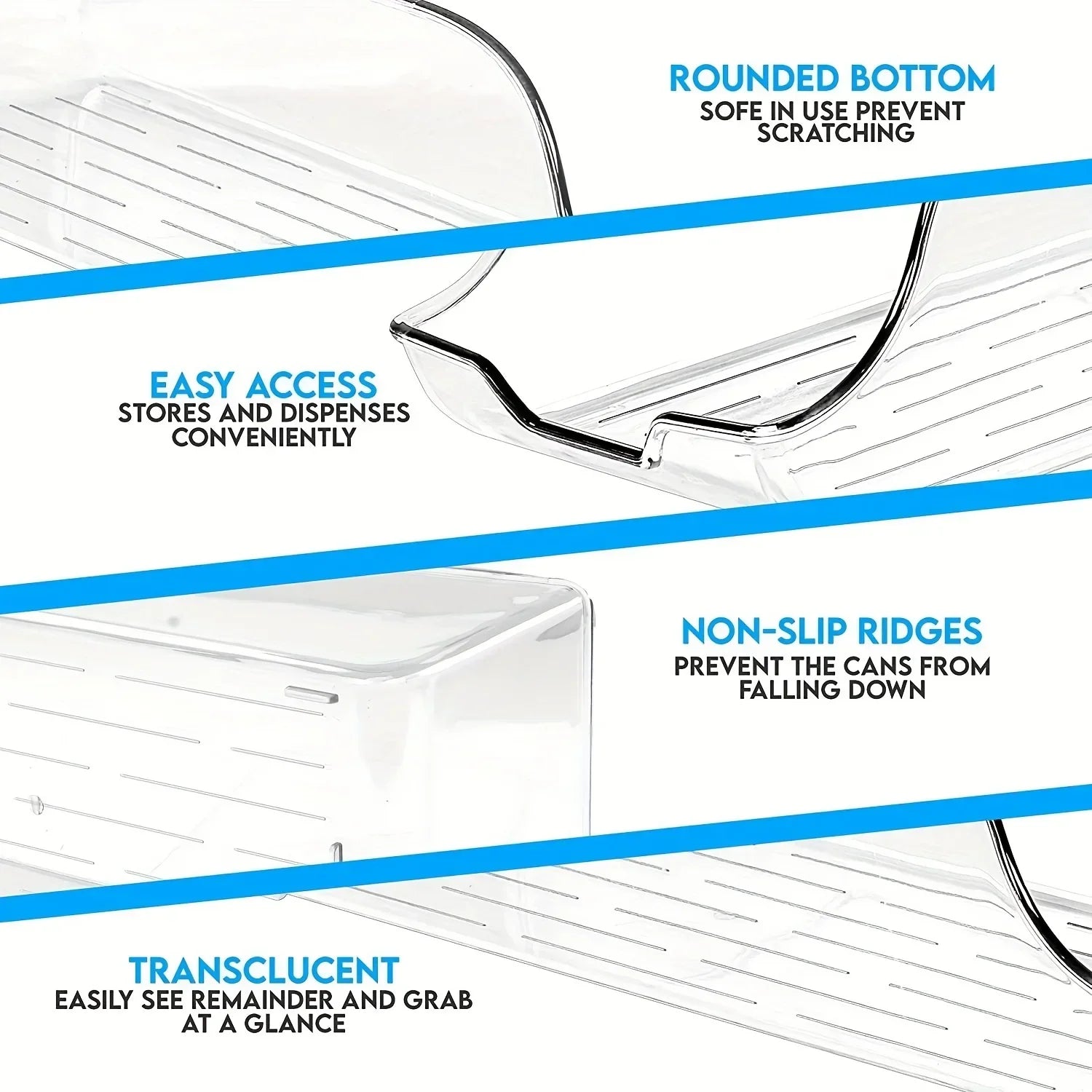 1/2pcs Kitchen Storage Cans, Soda Cans, Storage Cans, Refrigerator Freezer Organizers, Can Dispensers, Kitchen Accessories
