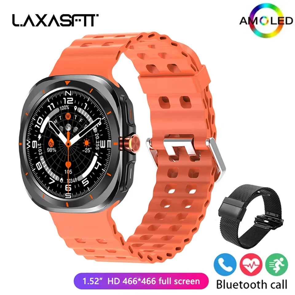LAXASFIT GT7 Ultra Smartwatch with HD AMOLED Display - Smarsty