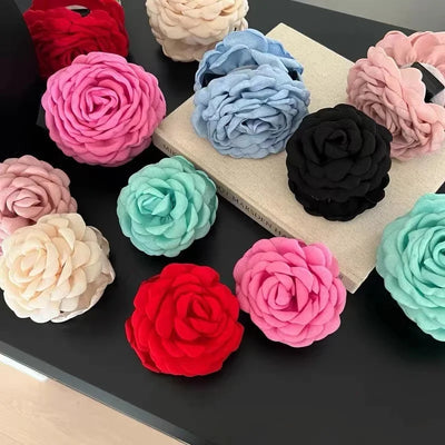 Elegant Rose Hair Clip For Women Secure Back Hair Style - Smarsty