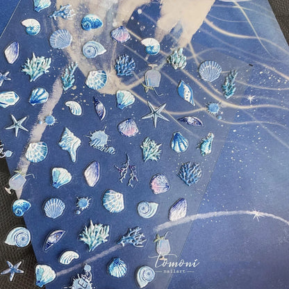 Colorful Seashell Nail Art Stickers for Dreamy Designs - Smarsty