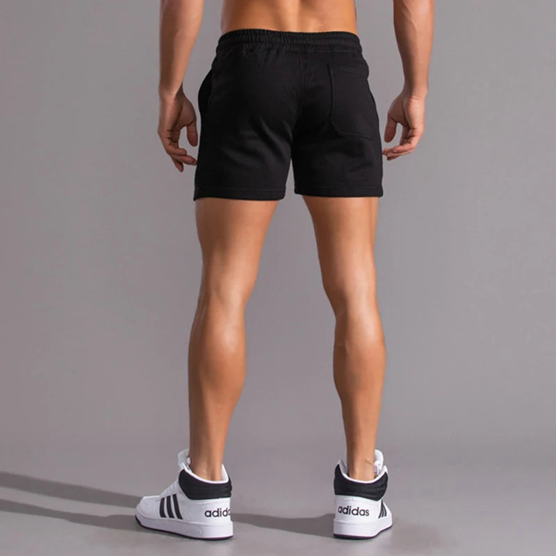 Cotton Running Shorts For Men Gym Fitness Home Casual Sport Underwear Yoga Workout Training Loose Boxers Super Short Pants Sweat - Smarsty