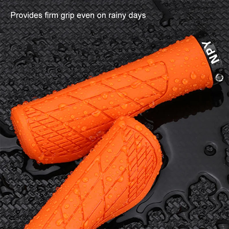 Bicycle Handlebar Grip Lock On Mountain Bike Grip Soft Rubber MTB Cuffs 22.2mm Bicycle Handle Cover Non-slip Bike Handles - Smarsty