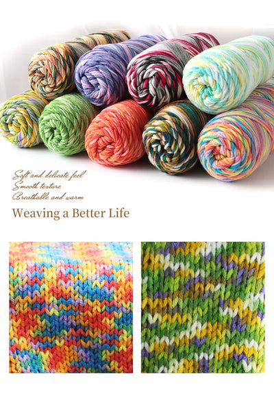 Colorful Dyed Milk Cotton Baby Sweater Yarn for DIY Projects - Smarsty