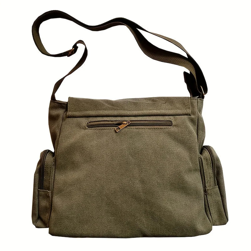 Vintage Cartoon Canvas Messenger Bag Women Large Capacity - Smarsty