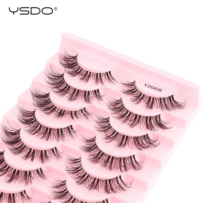 YSDO Natural Full Cat Eye False Eyelashes 3D Effect - Smarsty
