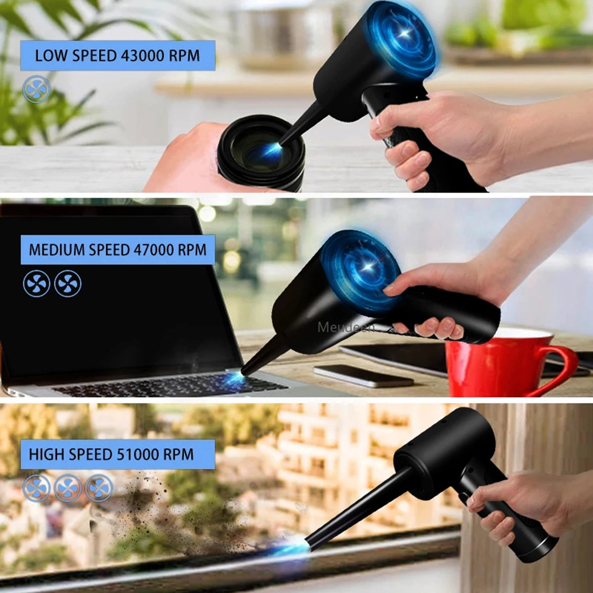 Wireless Air Duster For Keyboard Cleaning 51000 RPM