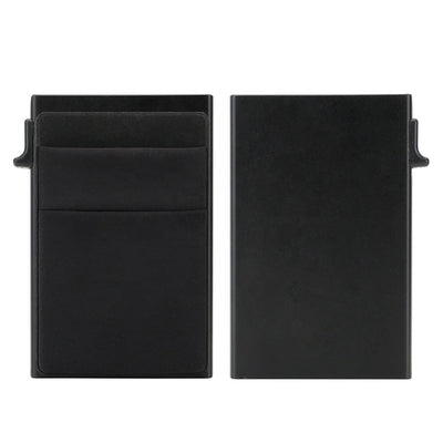 Rfid Credit Card Holder Men Thin Slim Mini Minimalist Wallets Luxury Metal Bank ID Cardholer Case Wallet for Men Carteras Choice - Smarsty
